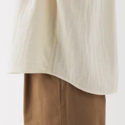 Fashion Women's Kapok Blend Double Gauze Long Sleeve Blouse Women Tops & Shirts