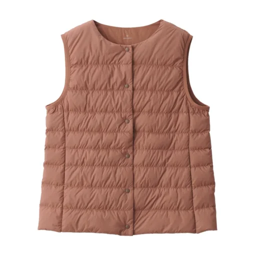 Hot Women's Lightweight Down Collarless Vest Women Lightweight Down Jackets & Vests