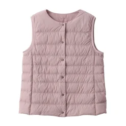 Hot Women's Lightweight Down Collarless Vest Women Lightweight Down Jackets & Vests