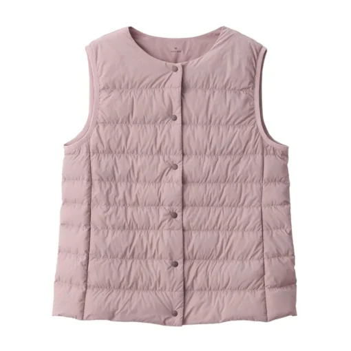 Hot Women's Lightweight Down Collarless Vest Women Lightweight Down Jackets & Vests