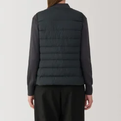 Hot Women's Lightweight Down Collarless Vest Women Lightweight Down Jackets & Vests