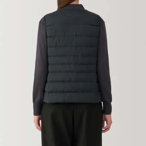 Hot Women's Lightweight Down Collarless Vest Women Lightweight Down Jackets & Vests