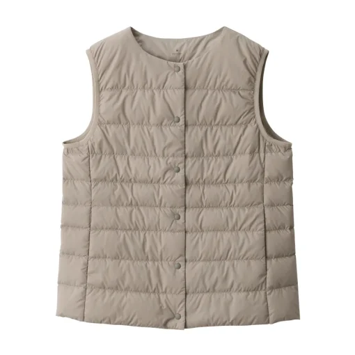 Hot Women's Lightweight Down Collarless Vest Women Lightweight Down Jackets & Vests