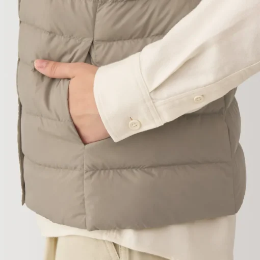 Hot Women's Lightweight Down Collarless Vest Women Lightweight Down Jackets & Vests