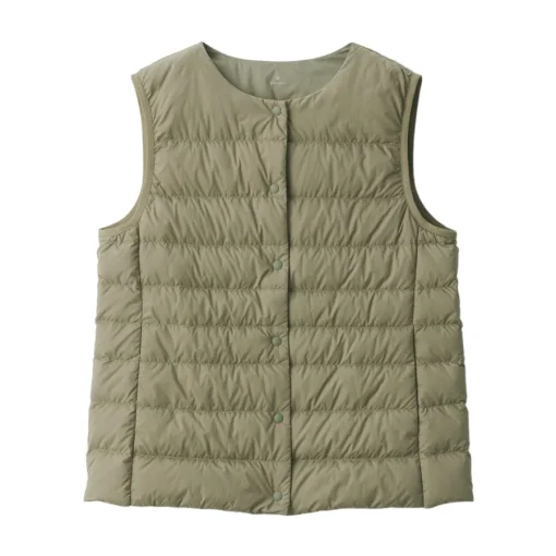 Hot Women's Lightweight Down Collarless Vest Women Lightweight Down Jackets & Vests