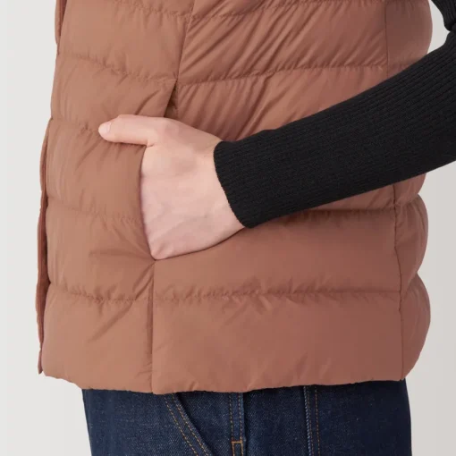 Hot Women's Lightweight Down Collarless Vest Women Lightweight Down Jackets & Vests