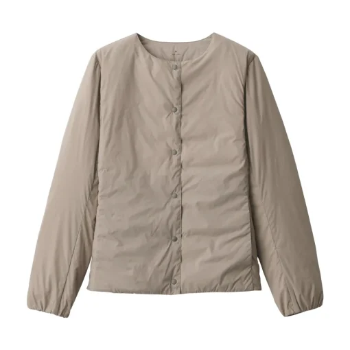 Fashion Women's Lightweight Down Collarless Jacket Women Lightweight Down Jackets & Vests