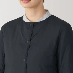 Fashion Women's Lightweight Down Collarless Jacket Women Lightweight Down Jackets & Vests
