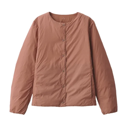 Fashion Women's Lightweight Down Collarless Jacket Women Lightweight Down Jackets & Vests
