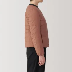 Fashion Women's Lightweight Down Collarless Jacket Women Lightweight Down Jackets & Vests