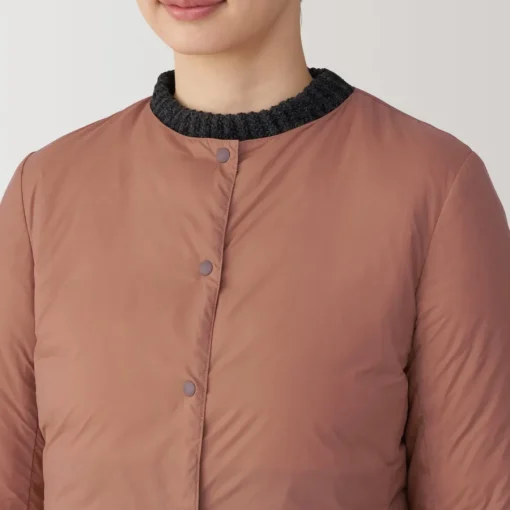 Fashion Women's Lightweight Down Collarless Jacket Women Lightweight Down Jackets & Vests