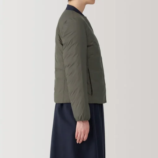 Fashion Women's Lightweight Down Collarless Jacket Women Lightweight Down Jackets & Vests