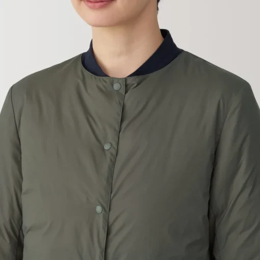 Fashion Women's Lightweight Down Collarless Jacket Women Lightweight Down Jackets & Vests