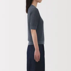 Clearance Women's Linen Blend Half Sleeve Sweater Women Sweaters & Cardigans