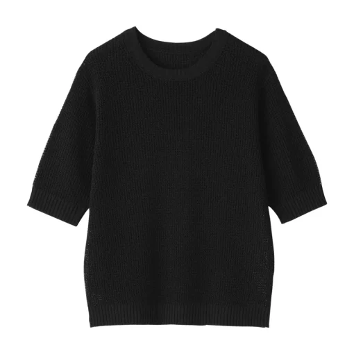Clearance Women's Linen Blend Half Sleeve Sweater Women Sweaters & Cardigans