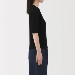 Clearance Women's Linen Blend Half Sleeve Sweater Women Sweaters & Cardigans