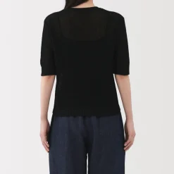 Clearance Women's Linen Blend Half Sleeve Sweater Women Sweaters & Cardigans
