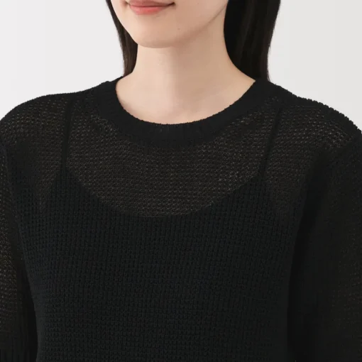 Clearance Women's Linen Blend Half Sleeve Sweater Women Sweaters & Cardigans