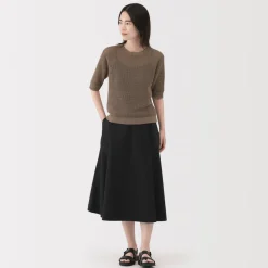 Clearance Women's Linen Blend Half Sleeve Sweater Women Sweaters & Cardigans