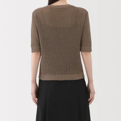 Clearance Women's Linen Blend Half Sleeve Sweater Women Sweaters & Cardigans