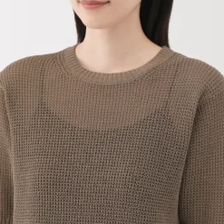 Clearance Women's Linen Blend Half Sleeve Sweater Women Sweaters & Cardigans