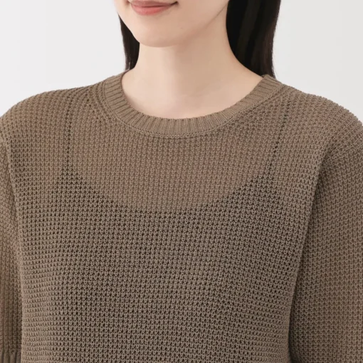 Clearance Women's Linen Blend Half Sleeve Sweater Women Sweaters & Cardigans