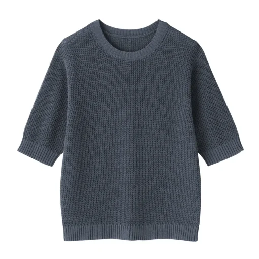 Clearance Women's Linen Blend Half Sleeve Sweater Women Sweaters & Cardigans