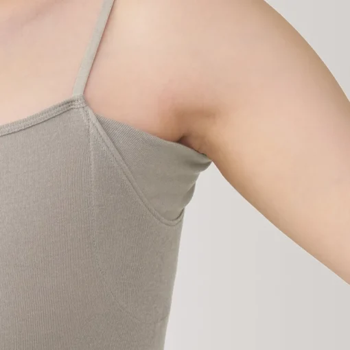 Outlet Women's Moisture-Wicking Cotton Camisole with Sweat Pads Women Moisture Wicking Innerwear|Moisture Wicking Innerwear