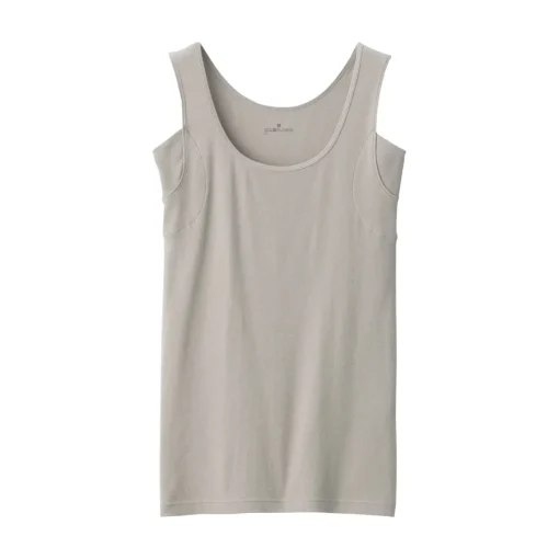 Online Women's Moisture-Wicking Cotton Tank Top with Sweat Pads Women Moisture Wicking Innerwear|Moisture Wicking Innerwear