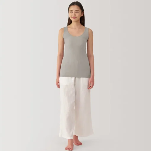 Online Women's Moisture-Wicking Cotton Tank Top with Sweat Pads Women Moisture Wicking Innerwear|Moisture Wicking Innerwear