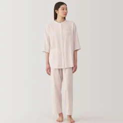 Discount Women's Side Seamless Lightweight Gauze 3/4 Sleeve Pajamas Pajamas & Loungewear|Loungewear