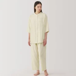 Discount Women's Side Seamless Lightweight Gauze 3/4 Sleeve Pajamas Pajamas & Loungewear|Loungewear