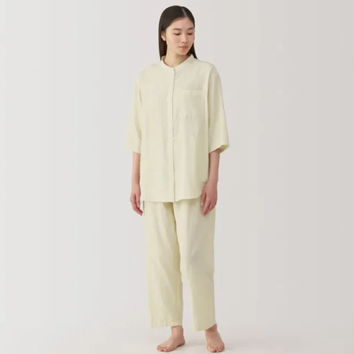 Discount Women's Side Seamless Lightweight Gauze 3/4 Sleeve Pajamas Pajamas & Loungewear|Loungewear