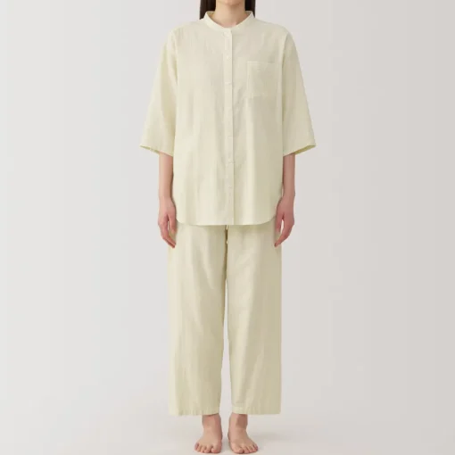 Discount Women's Side Seamless Lightweight Gauze 3/4 Sleeve Pajamas Pajamas & Loungewear|Loungewear