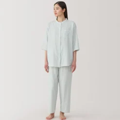 Discount Women's Side Seamless Lightweight Gauze 3/4 Sleeve Pajamas Pajamas & Loungewear|Loungewear
