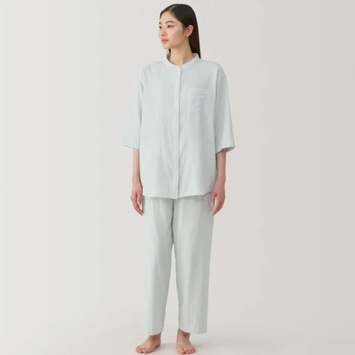 Discount Women's Side Seamless Lightweight Gauze 3/4 Sleeve Pajamas Pajamas & Loungewear|Loungewear