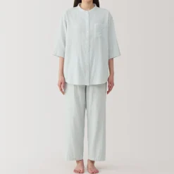 Discount Women's Side Seamless Lightweight Gauze 3/4 Sleeve Pajamas Pajamas & Loungewear|Loungewear