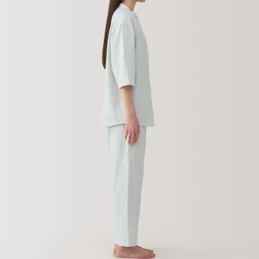 Discount Women's Side Seamless Lightweight Gauze 3/4 Sleeve Pajamas Pajamas & Loungewear|Loungewear