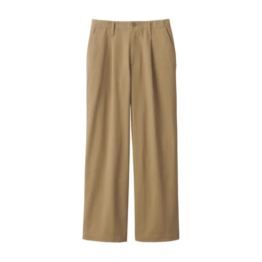 Best Women's Slub Yarn Chino Darted Wide Pants Women Chino