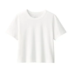 Clearance Women's Slub Yarn Crop Short-Sleeve T-Shirt Women T-Shirts