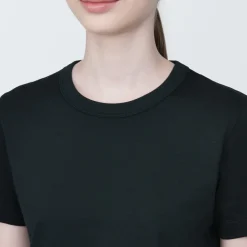 Clearance Women's Slub Yarn Crop Short-Sleeve T-Shirt Women T-Shirts