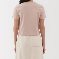 Clearance Women's Slub Yarn Crop Short-Sleeve T-Shirt Women T-Shirts