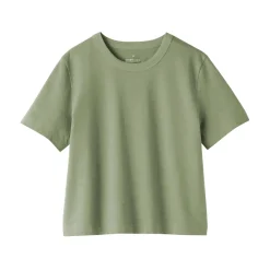 Clearance Women's Slub Yarn Crop Short-Sleeve T-Shirt Women T-Shirts