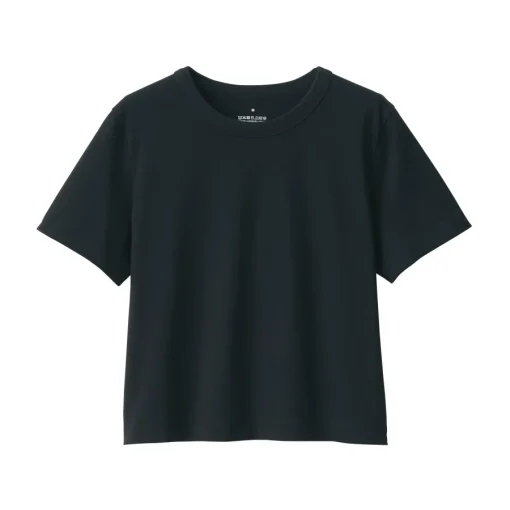 Clearance Women's Slub Yarn Crop Short-Sleeve T-Shirt Women T-Shirts