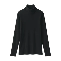 Fashion Women's Soy Fiber Blend Ribbed Turtleneck Long Sleeve T-Shirt Women T-Shirts