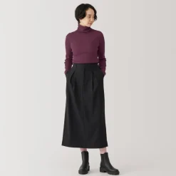 Fashion Women's Soy Fiber Blend Ribbed Turtleneck Long Sleeve T-Shirt Women T-Shirts