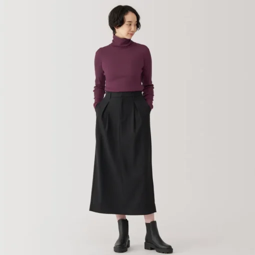 Fashion Women's Soy Fiber Blend Ribbed Turtleneck Long Sleeve T-Shirt Women T-Shirts