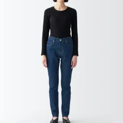 Sale Women's Stretch Denim Slim Pants Blue Women Denim