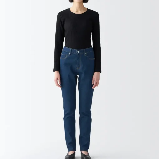 Sale Women's Stretch Denim Slim Pants Blue Women Denim
