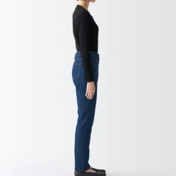 Sale Women's Stretch Denim Slim Pants Blue Women Denim